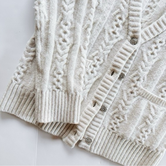 Target A New Day Cardigan Chunky Sweater Cream - Picture 6 of 11